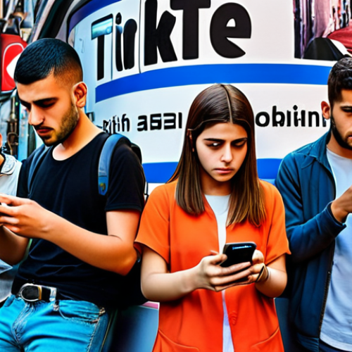 Home 14 **
"Turkish youth engrossed in social media on their phones, a mix of bright screens and concerned expressions, reflecting addiction and comparison to idealized online lives, urban setting."
**