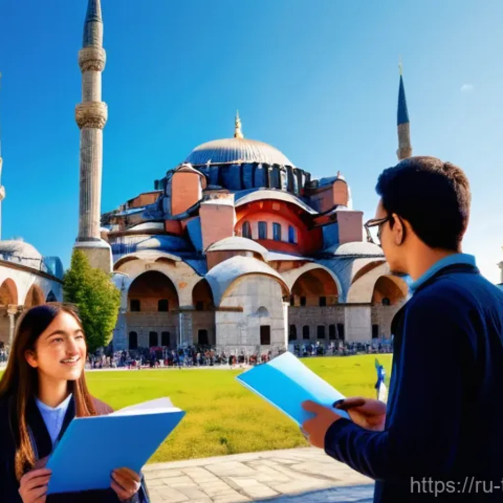 튀르키예에서의 예술과 인문학 강좌 - **Prompt 1: Cultural Immersion in Historical Istanbul**
    "A vibrant, wide-angle shot of a diverse...