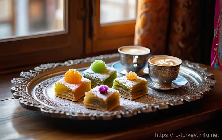 튀르키예에서의 커피 관련 여행 - **Aromatic Artisanal Turkish Coffee Preparation on Sand**
    A close-up, photorealistic image of a ...